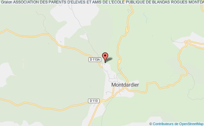 plan association Association Des Parents D'eleves Et Amis De L'ecole Publique De Blandas Rogues Montdardier Montdardier
