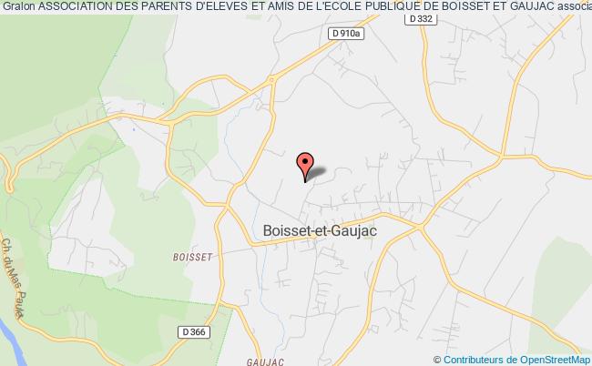 plan association Association Des Parents D'eleves Et Amis De L'ecole Publique De Boisset Et Gaujac Boisset-et-Gaujac