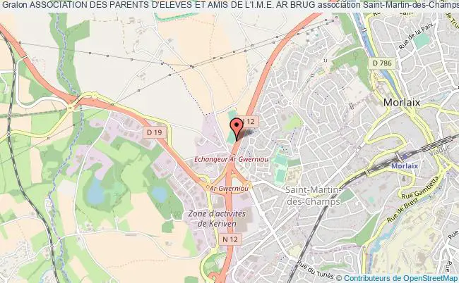 plan association Association Des Parents D'eleves Et Amis De L'i.m.e. Ar Brug Saint-Martin-des-Champs
