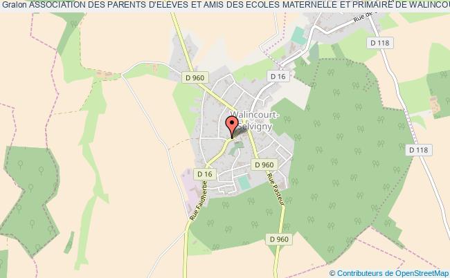 plan association Association Des Parents D'eleves Et Amis Des Ecoles Maternelle Et Primaire De Walincourt-selvigny Walincourt-Selvigny
