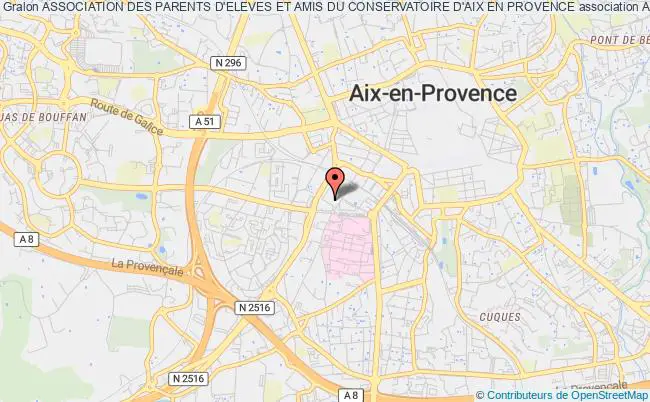plan association Association Des Parents D'eleves Et Amis Du Conservatoire D'aix En Provence Aix-en-Provence