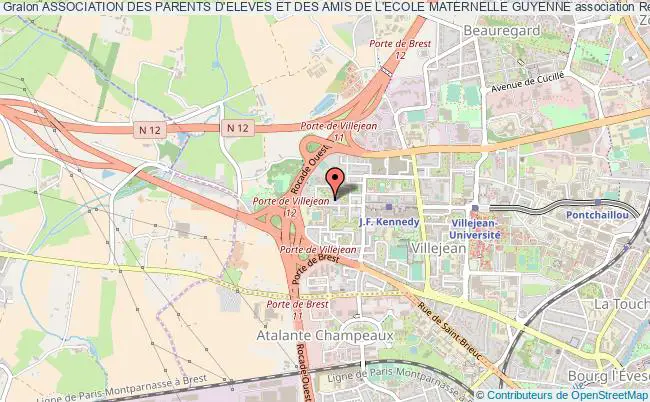 plan association Association Des Parents D'eleves Et Des Amis De L'ecole Maternelle Guyenne Rennes