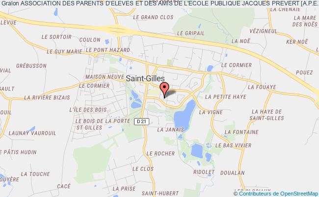 plan association Association Des Parents D'eleves Et Des Amis De L'ecole Publique Jacques Prevert [a.p.e.] Saint-Gilles