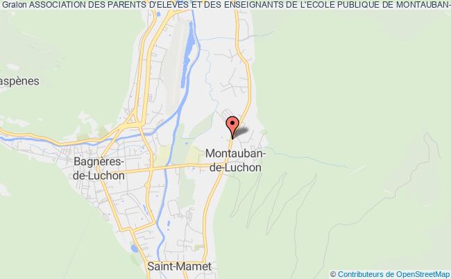 plan association Association Des Parents D'eleves Et Des Enseignants De L'ecole Publique De Montauban-de-luchon Montauban-de-Luchon