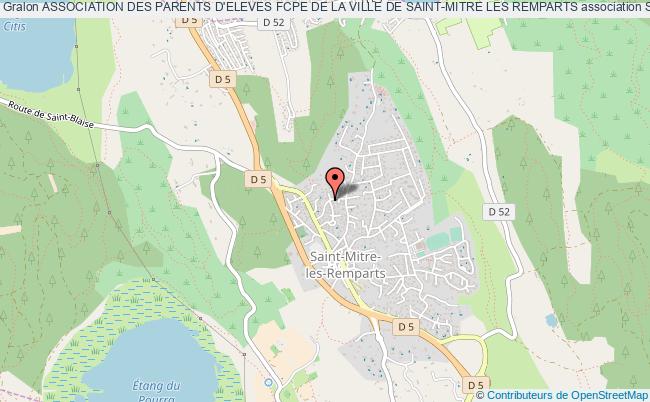 plan association Association Des Parents D'eleves Fcpe De La Ville De Saint-mitre Les Remparts Saint-Mitre-les-Remparts