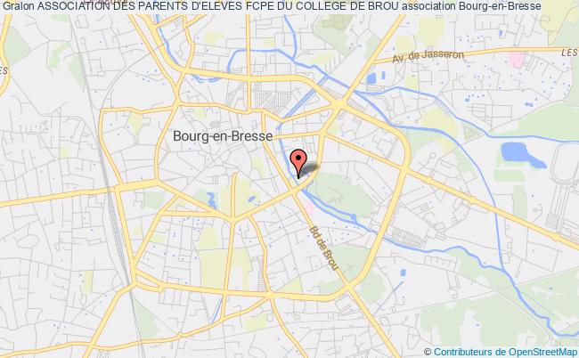 plan association Association Des Parents D'eleves Fcpe Du College De Brou Bourg-en-Bresse