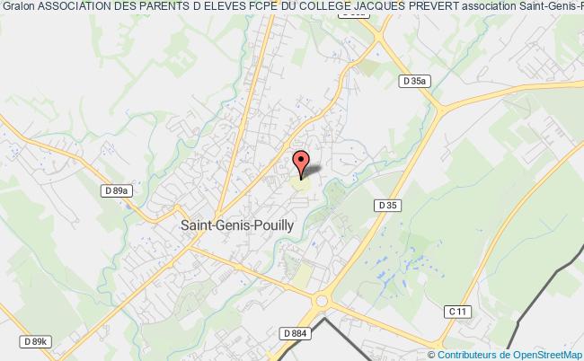plan association Association Des Parents D Eleves Fcpe Du College Jacques Prevert Saint-Genis-Pouilly
