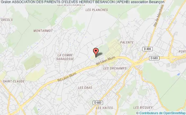 plan association Association Des Parents D'eleves Herriot Besancon (apehb) Besançon