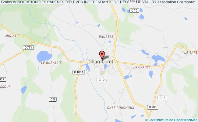 plan association Association Des Parents D'eleves Independante De L'ecole De Vaulry Chamborêt