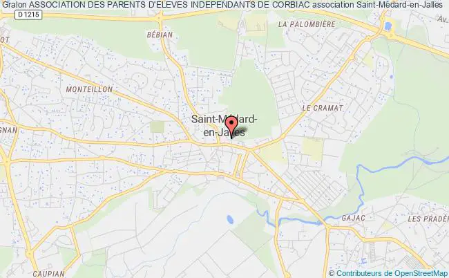 plan association Association Des Parents D'eleves Independants De Corbiac Saint-Médard-en-Jalles