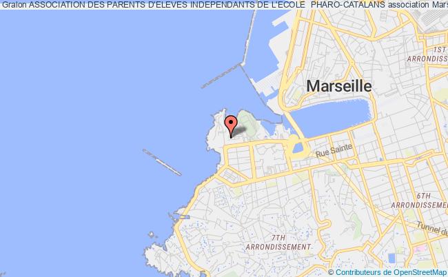 plan association Association Des Parents D'eleves Independants De L'ecole  Pharo-catalans Marseille 7