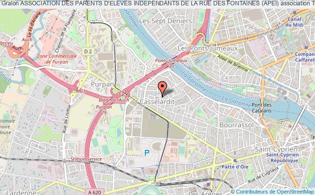 plan association Association Des Parents D'eleves Independants De La Rue Des Fontaines (apei) Toulouse