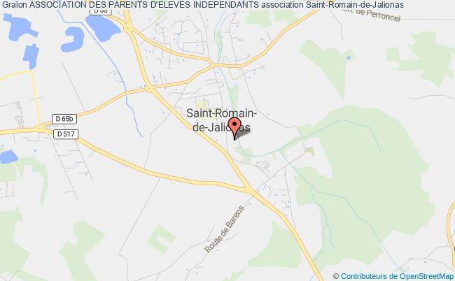 plan association Association Des Parents D'eleves Independants Saint-Romain-de-Jalionas