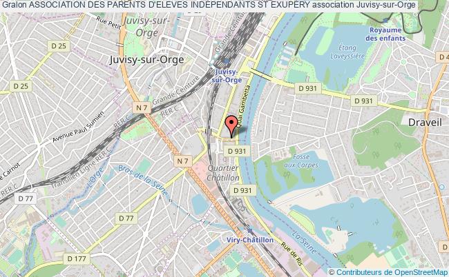 plan association Association Des Parents D'eleves IndÉpendants St ExupÉry Juvisy-sur-Orge
