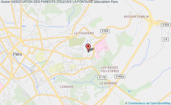 plan association Association Des Parents D'eleves La Fontaine Flers