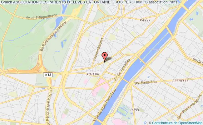 plan association Association Des Parents D'eleves La Fontaine Gros Perchamps Paris