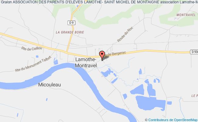 plan association Association Des Parents D'eleves Lamothe- Saint Michel De Montaigne Lamothe-Montravel