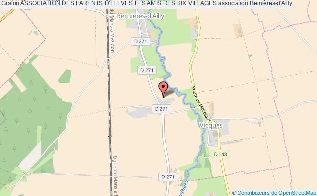 plan association Association Des Parents D'eleves Les Amis Des Six Villages Bernières-d'Ailly