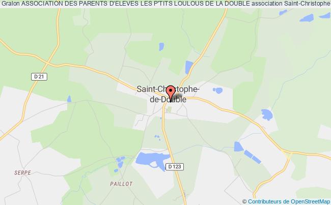 plan association Association Des Parents D'eleves Les P'tits Loulous De La Double Saint-Christophe-de-Double