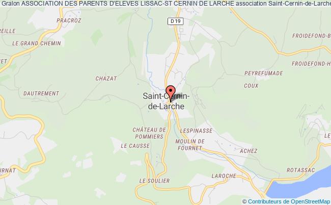 plan association Association Des Parents D'eleves Lissac-st Cernin De Larche Saint-Cernin-de-Larche