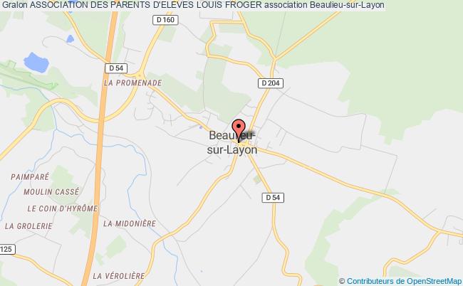 plan association Association Des Parents D'eleves Louis Froger Beaulieu-sur-Layon