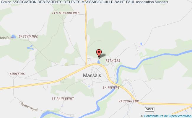 plan association Association Des Parents D'eleves Massais/bouille Saint Paul Val en Vignes