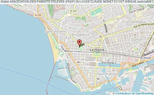 plan association Association Des Parents D'eleves (peep) Du Lycee Claude Monet Et Cet Annexe Le Havre