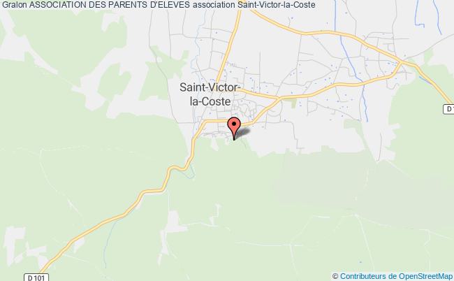 plan association Association Des Parents D'eleves Saint-Victor-la-Coste