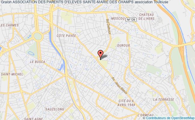 plan association Association Des Parents D'eleves Sainte-marie Des Champs Toulouse