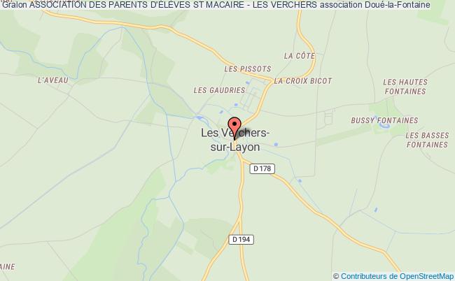 plan association Association Des Parents D'ÉlÈves St Macaire - Les Verchers Doué-en-Anjou