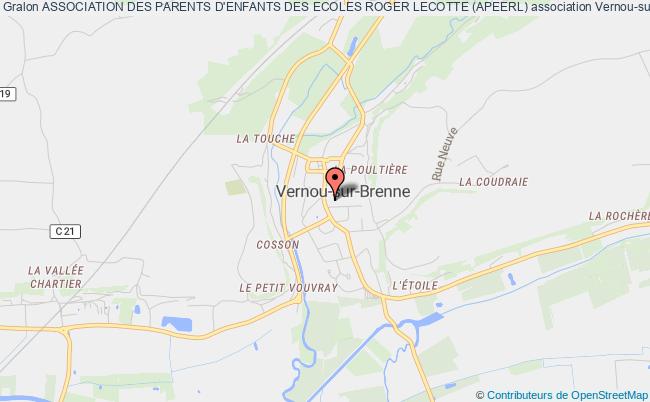 plan association Association Des Parents D'enfants Des Ecoles Roger Lecotte (apeerl) Vernou-sur-Brenne