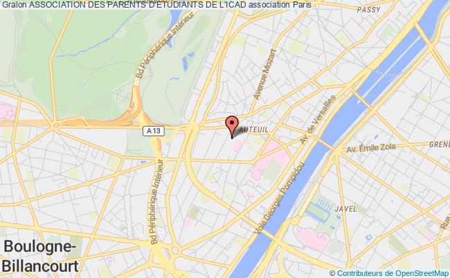 plan association Association Des Parents D'etudiants De L'icad Paris