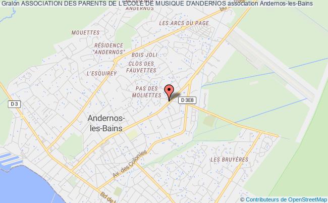 plan association Association Des Parents De L'ecole De Musique D'andernos Andernos-les-Bains
