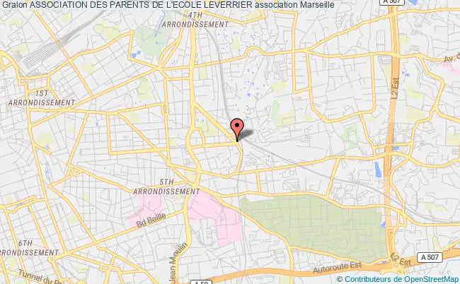 plan association Association Des Parents De L'ecole Leverrier Marseille 4
