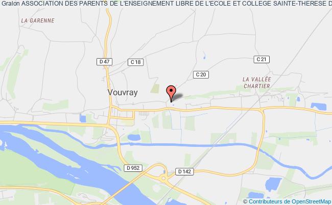 plan association Association Des Parents De L'enseignement Libre De L'ecole Et College Sainte-therese De Vouvray Vouvray
