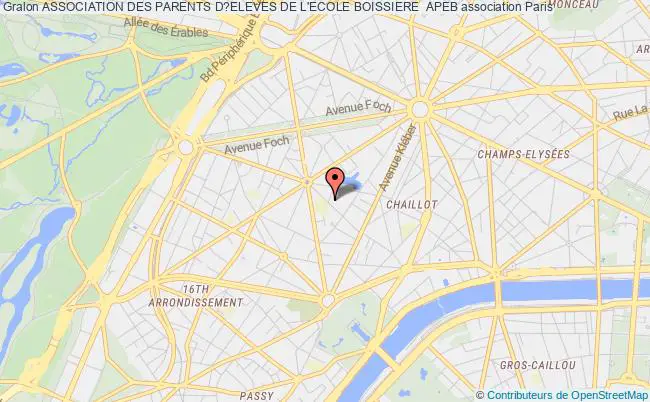 plan association Association Des Parents D?eleves De L'ecole Boissiere  Apeb Paris