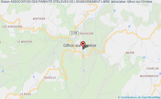 plan association Association Des Parents D?ÉlÈves De L'enseignement Libre Gilhoc-sur-Ormèze