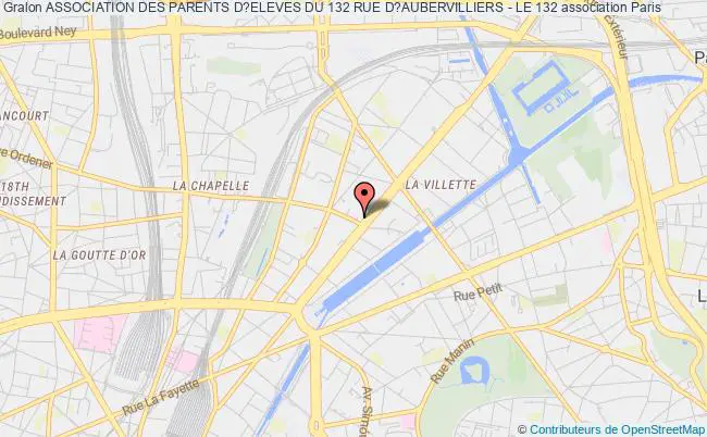 plan association Association Des Parents D?eleves Du 132 Rue D?aubervilliers - Le 132 Paris