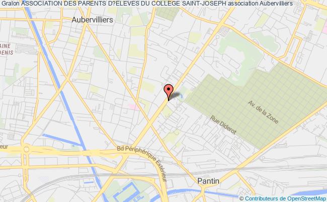 plan association Association Des Parents D?eleves Du College Saint-joseph Aubervilliers