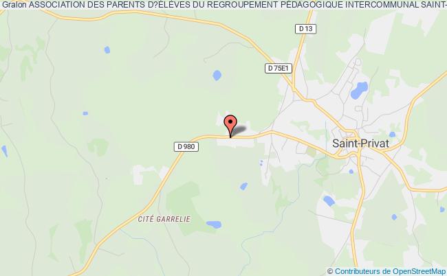 plan association Association Des Parents D?ÉlÈves Du Regroupement PÉdagogique Intercommunal Saint-julien-aux-bois/ Saint-privat Saint-Privat