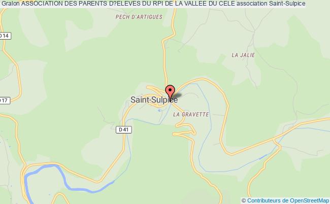 plan association Association Des Parents D?eleves Du Rpi De La Vallee Du Cele Saint-Sulpice