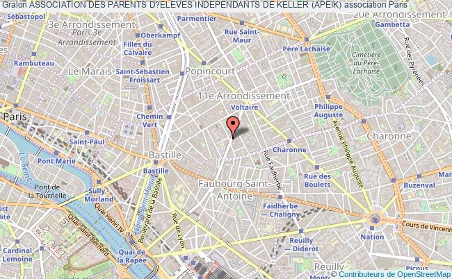plan association Association Des Parents D?eleves Independants De Keller (apeik) Paris