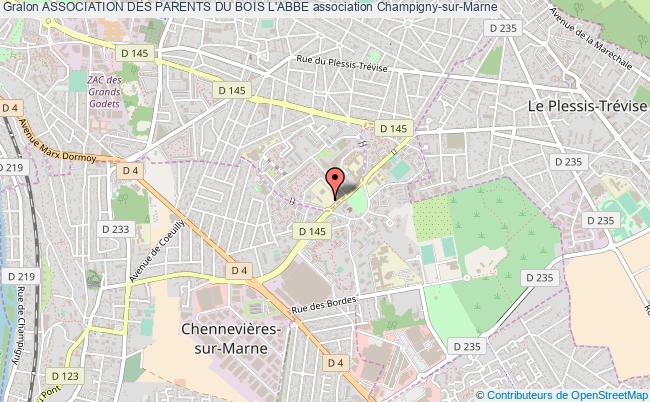 plan association Association Des Parents Du Bois L'abbe Champigny-sur-Marne