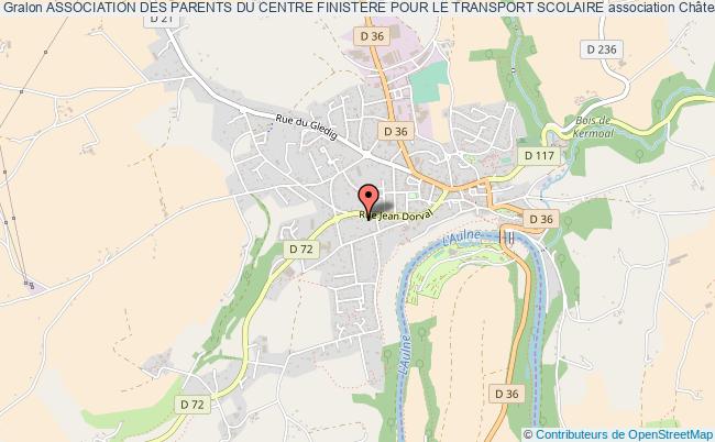 plan association Association Des Parents Du Centre Finistere Pour Le Transport Scolaire Châteauneuf-du-Faou