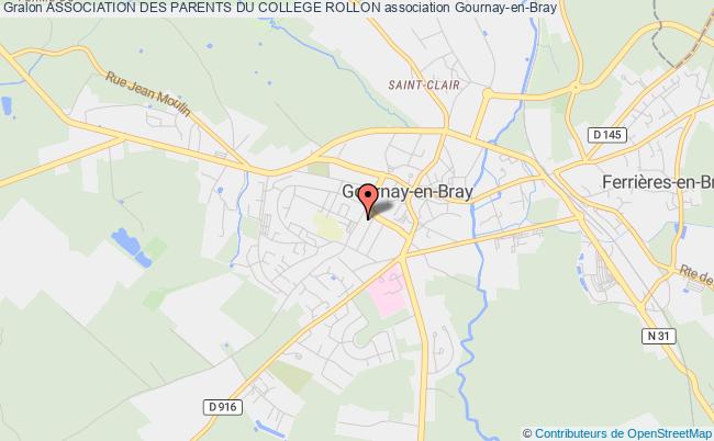 plan association Association Des Parents Du College Rollon Gournay-en-Bray