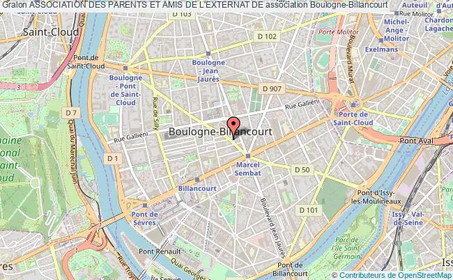 plan association Association Des Parents Et Amis De L'externat De Boulogne-Billancourt