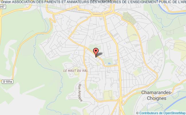 plan association Association Des Parents Et Animateurs Des Aumoneries De L'enseignement Public De L'arrondissement De Chaumont Chaumont