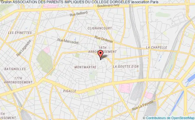 plan association Association Des Parents Impliques Du College Dorgeles Paris