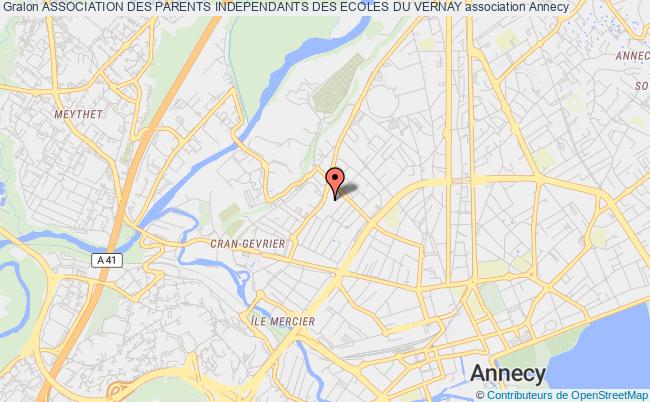 plan association Association Des Parents Independants Des Ecoles Du Vernay Annecy