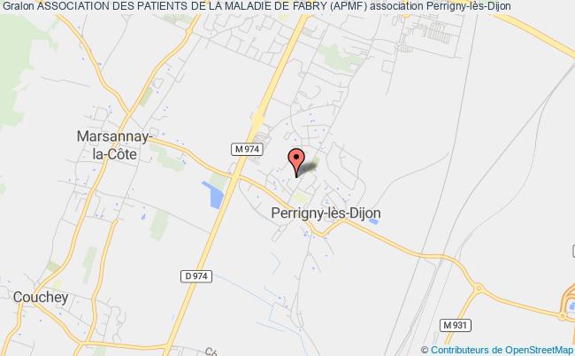 plan association Association Des Patients De La Maladie De Fabry (apmf) Perrigny-lès-Dijon